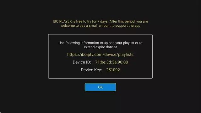 IBO Player MAC Address